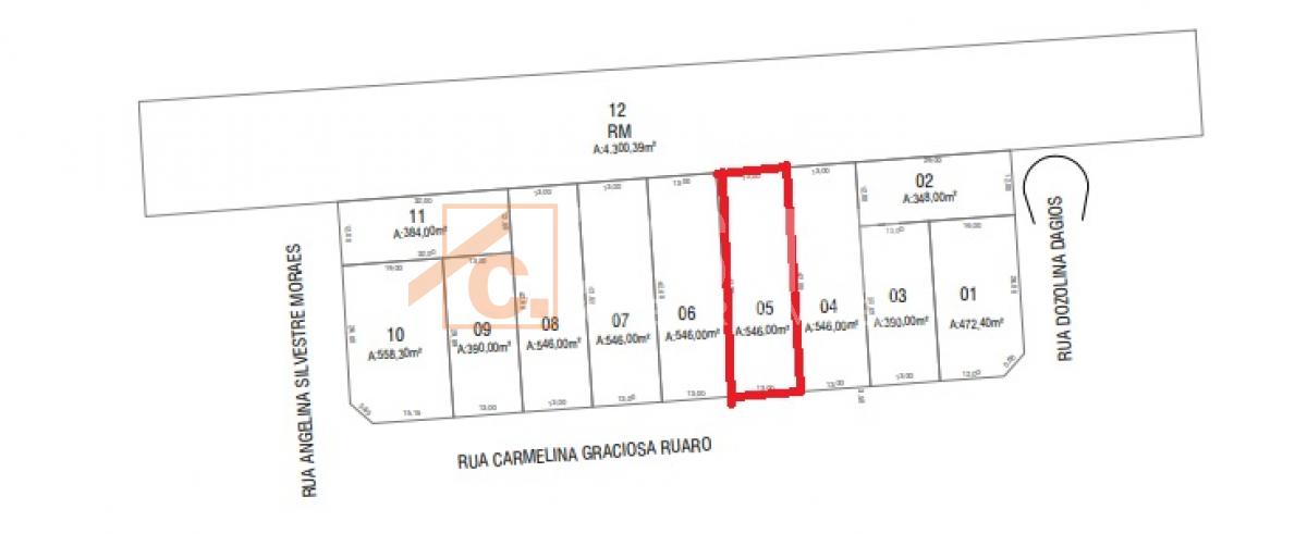 Terreno à venda em Pato Branco no bairro Fraron-  Loteamento Siena Q-1760 L-05