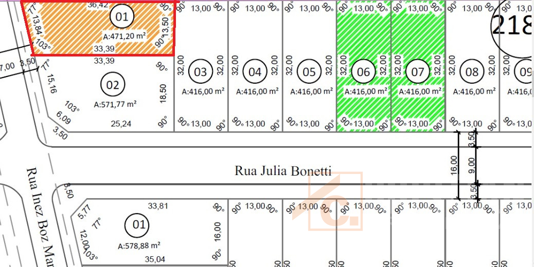Terreno à venda em Pato Branco no bairro Cadorin - Loteamento Por do Sol Q-2189 L-01