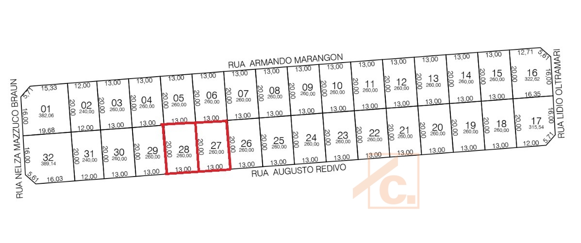 Terrenos à venda em Pato Branco no Bairro Fraron L-27e28 Q-1887