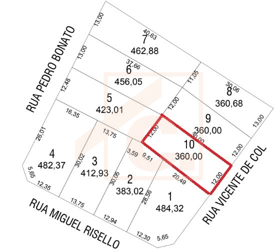 Terreno à venda em Pato Branco no bairro Pagnoncelli
