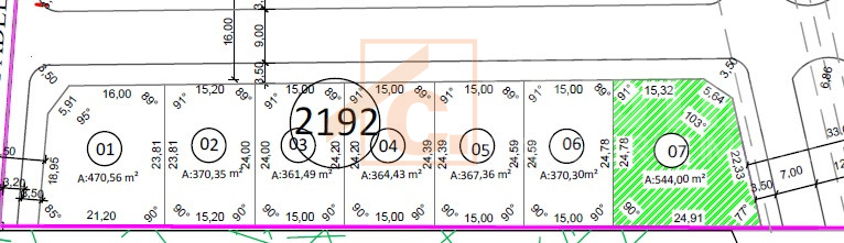Terreno à venda em Pato Branco no bairro Cadorin de esquina - Loteamento Por do Sol