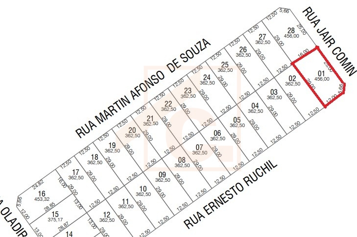 Terreno à venda em Pato Branco no Bairro Fraron
