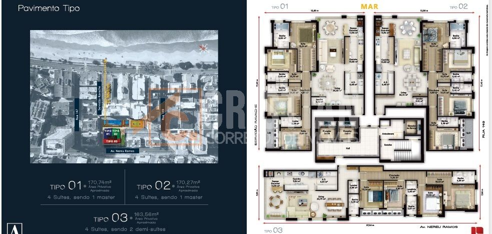 Apartamento à venda em Itapema no Edifício Al Mare Residence