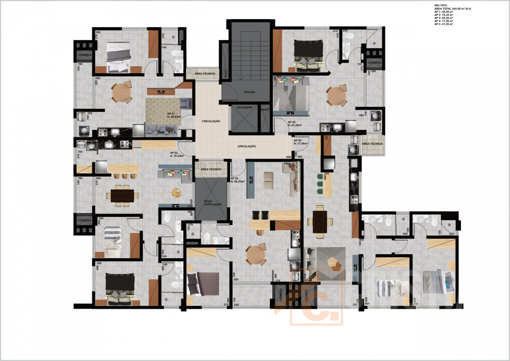 Apartamento à venda em Pato Branco Edifício Araucária 
