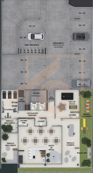 Apartamento à venda em Pato Branco no Ed. Turmalina com 01 Suíte + 02 Quartos