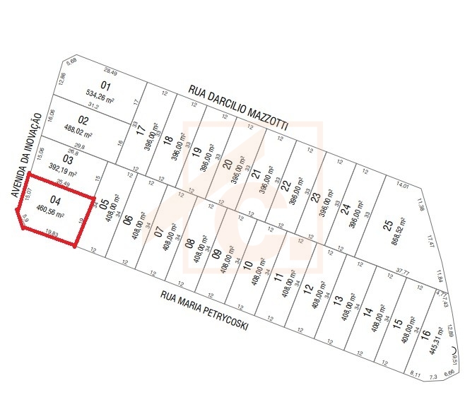 Terreno à venda em Pato Branco próximo ao Shopping L4 - Q2008