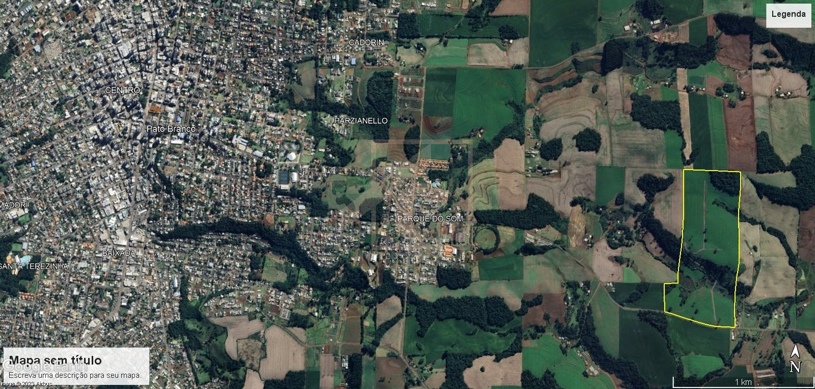 Chácaras à venda em Pato Branco, próximas ao bairro Parque do Som 