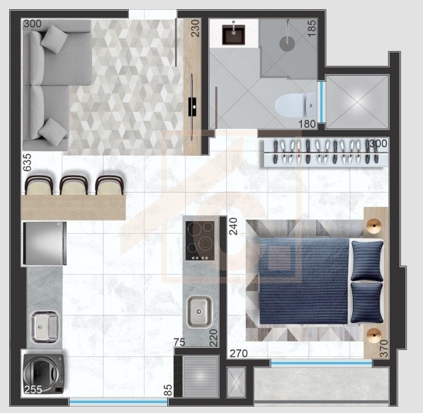Apartamento Studio  à venda em São Lourenço do Oeste no Ed. Ópera Home