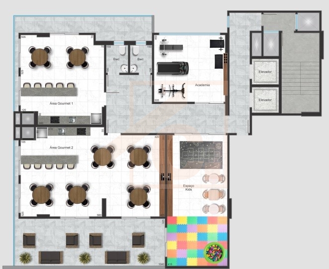 Apartamento no Ed. Ópera Home com 01 Suíte + 02 Quartos.