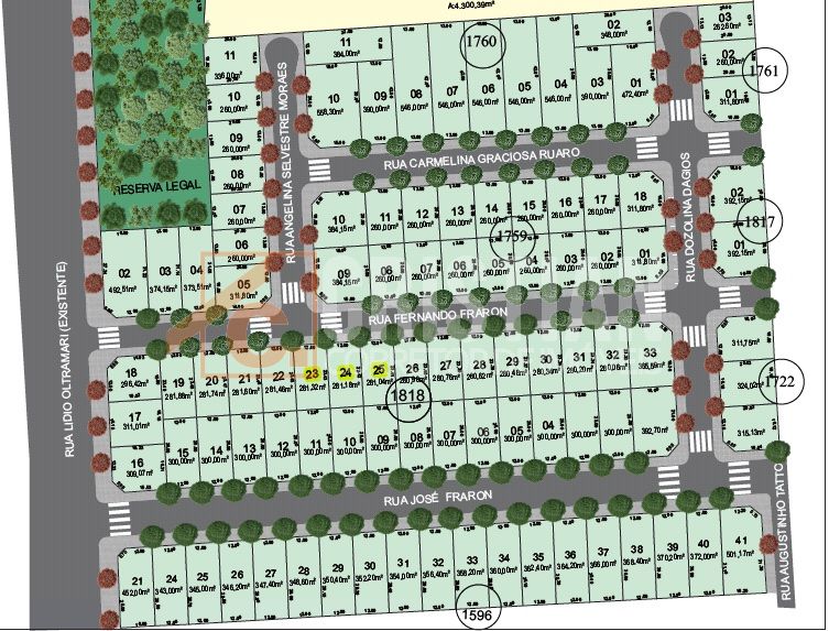 Terreno à venda em Pato Branco no bairro Fraron-  Loteamento Siena Q-1760 L-05