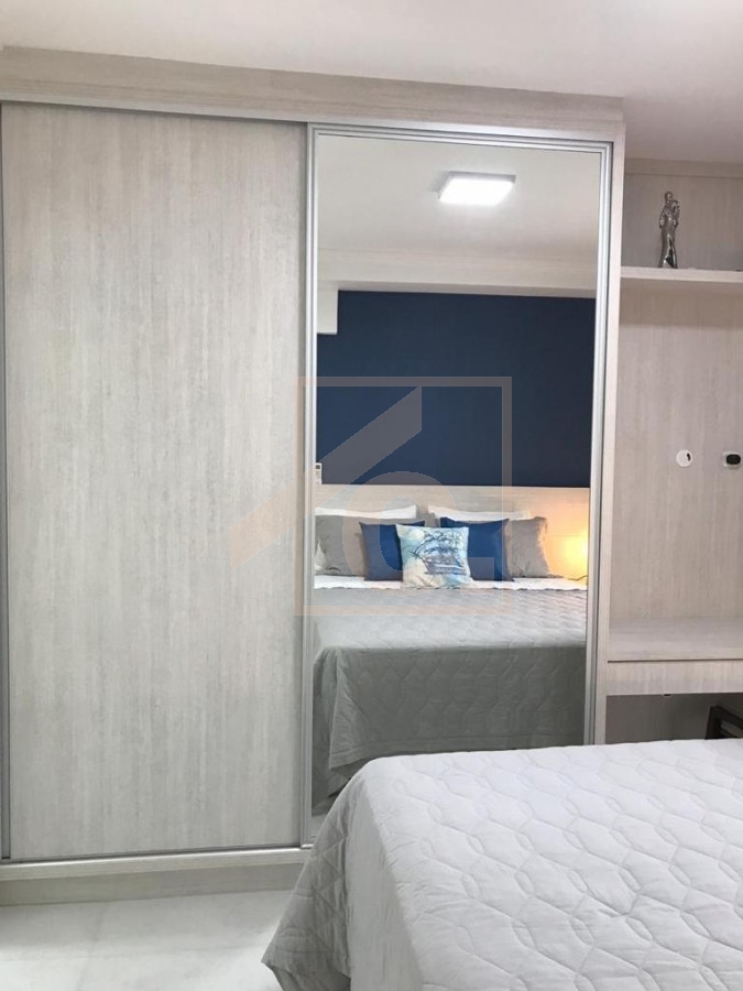 Apartamento Mobiliado Residencial Morada Regia com 1 Suíte + 1 Quarto.