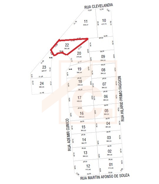 Terreno à venda em Pato Branco no Bairro Fraron