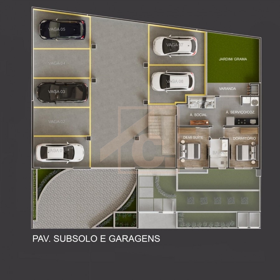 Apartamento á venda em Pato Branco no Ed. Residencial Rota do Sol