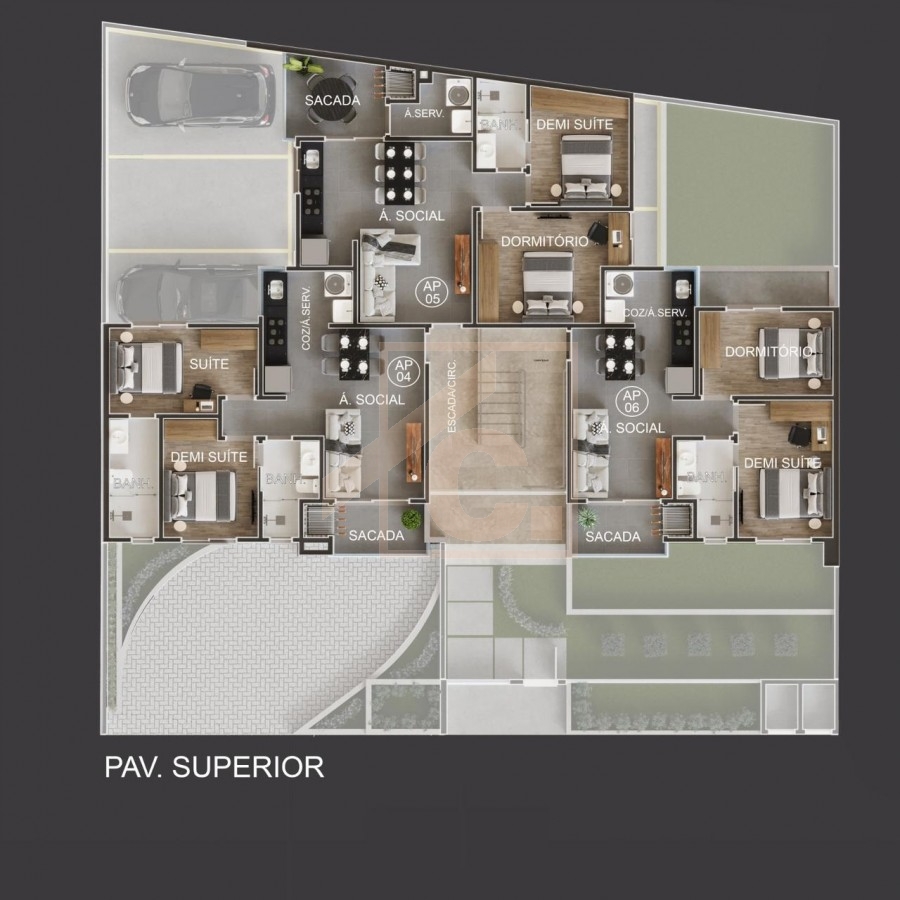 Apartamento á venda em Pato Branco no Ed. Residencial Rota do Sol