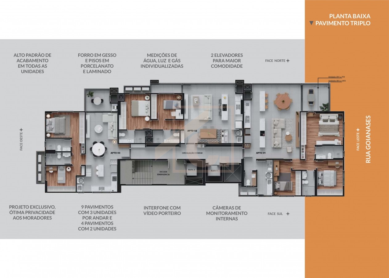 Apartamento à venda em Pato Branco Ed. Chardonnay com 01 Suíte + 01 Quarto.
