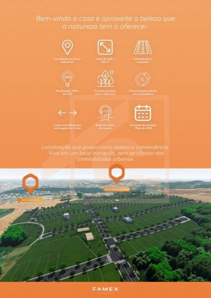 Terrenos à venda em Pato Branco no Loteamento Residencial Montebelo, bairro Industrial II