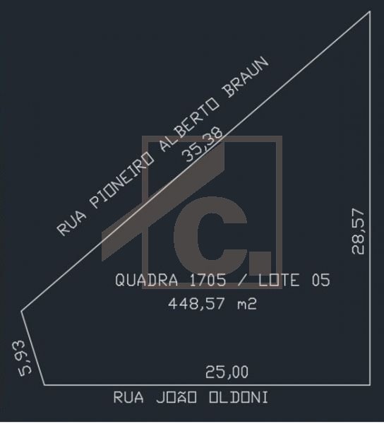 Terreno de esquina à venda em Pato Branco no bairro Parque do Som
