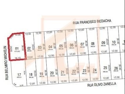 Terreno de esquina à venda em Pato Branco no bairro Fraron