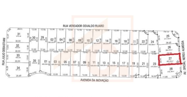 Terreno à venda em Pato Branco no bairro São Luiz, loteamento Forselini II prox. ao PB Shopping L-27 Q-2030