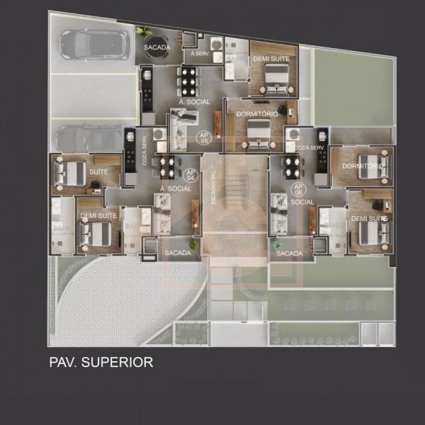 Apartamento á venda em Pato Branco no Ed. Residencial Rota do Sol