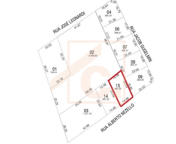 Terreno à venda em Pato Branco no bairro Aeroporto - Loteamento Vitória Q-1631 L-15