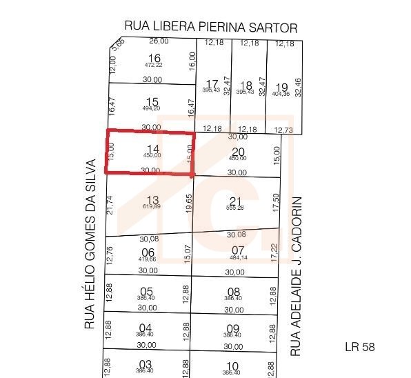  Terreno à venda em Pato Branco no bairro Cadorin - Loteamento Parque das Araucárias Q-1721 L-14