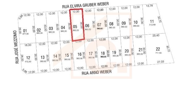 Terreno à venda em Pato Branco no Bairro Fraron- Loteamento Dom Luiz Q-2182 L-05