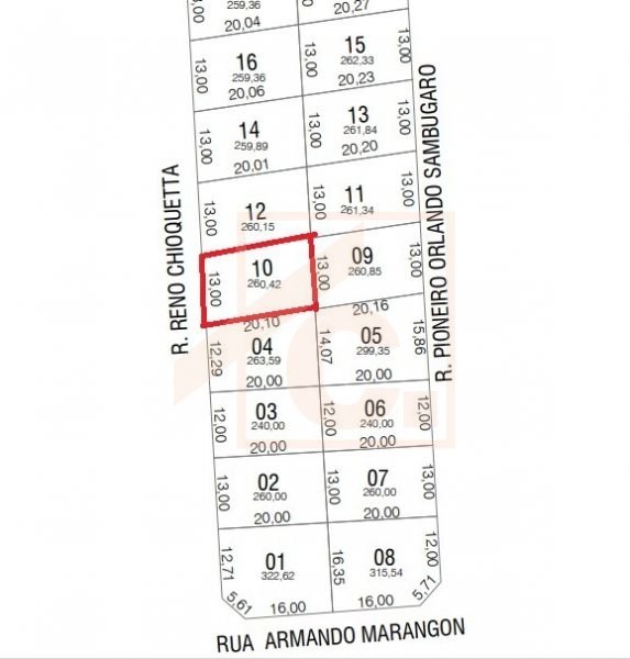 Terreno à venda em Pato Branco no Bairro Fraron