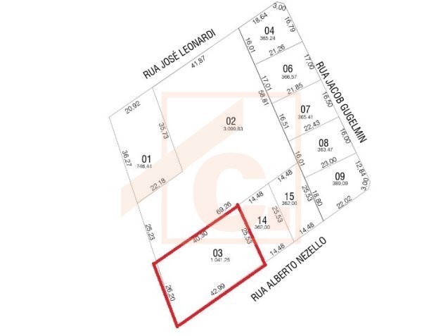 Terreno à venda em Pato Branco no Bairro Aeroporto - Loteamento Vitória Q-1631 L-03