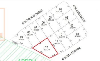 Terreno à venda em Pato Branco no bairro Bortot -  Loteamento Vô Nino Q-1765 L-12