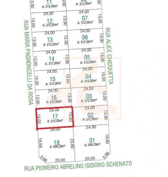 Terreno à venda em Pato Branco no Bairro Fraron
