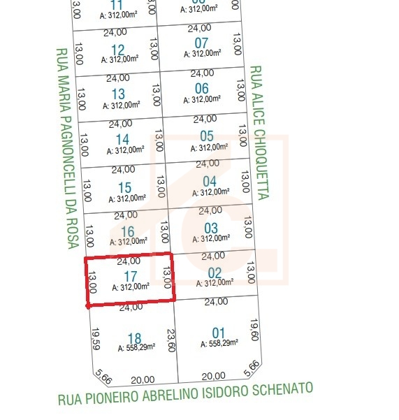 Terreno à venda em Pato Branco no Bairro Fraron