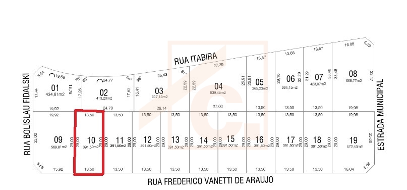 Terreno à venda em Pato Branco no bairro Cadorin - Loteamento Tumelero